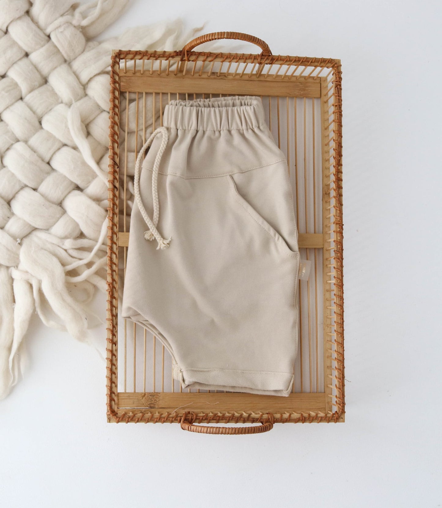 Beige Sand Neutral Shorts 5-6yrs