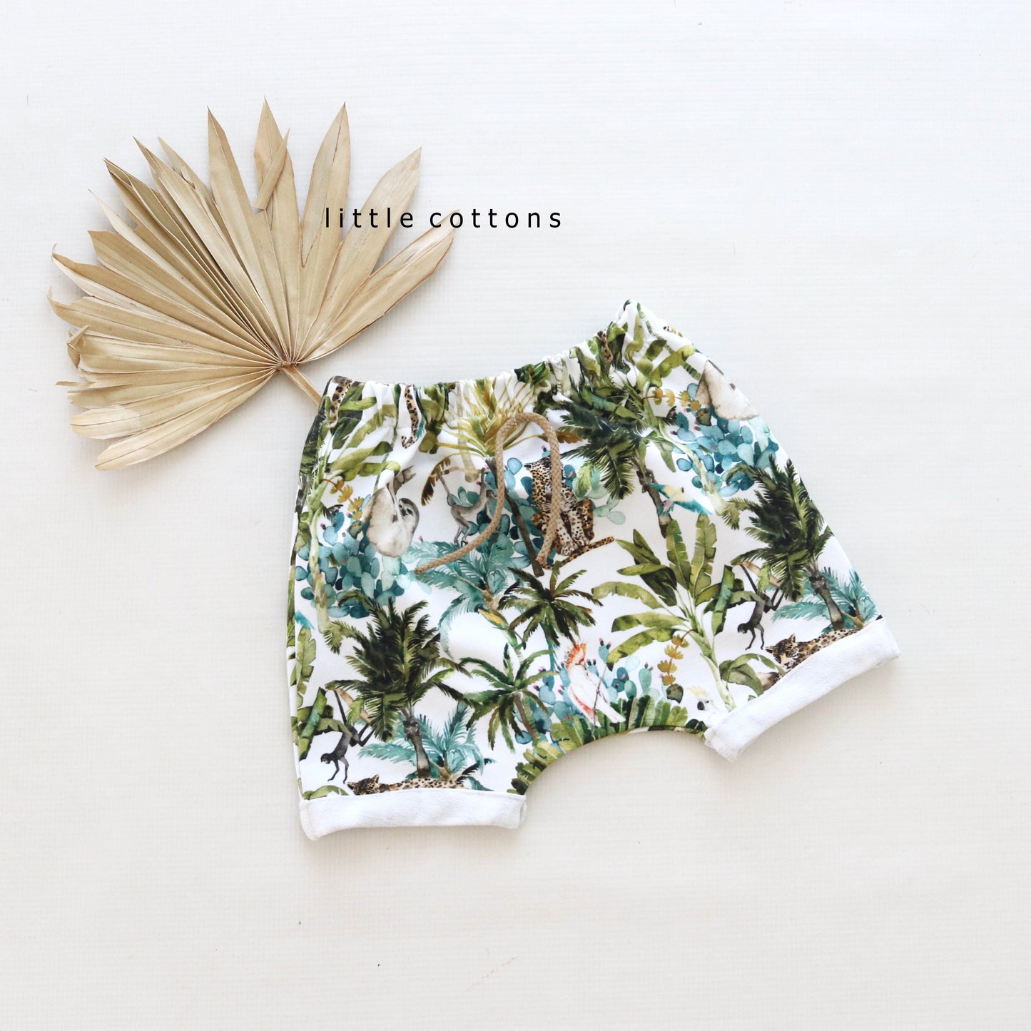 tropical shorts - 9-12 mths