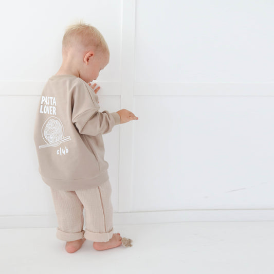 Pasta lover Club ! latte sweatshirt