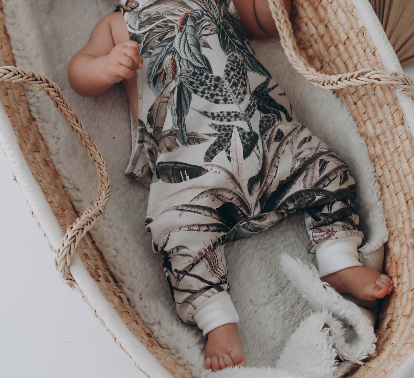 jungle long leg romper last one! - 3-6 mths