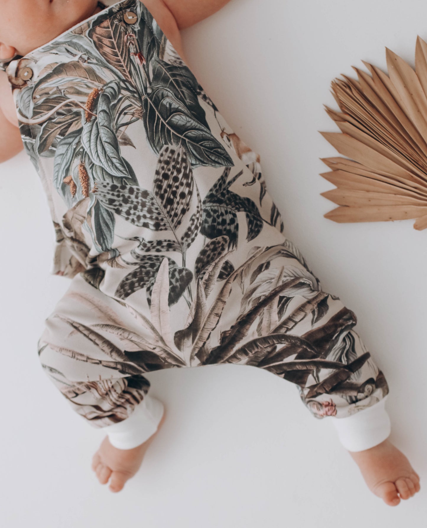 jungle long leg romper last one! - 3-6 mths