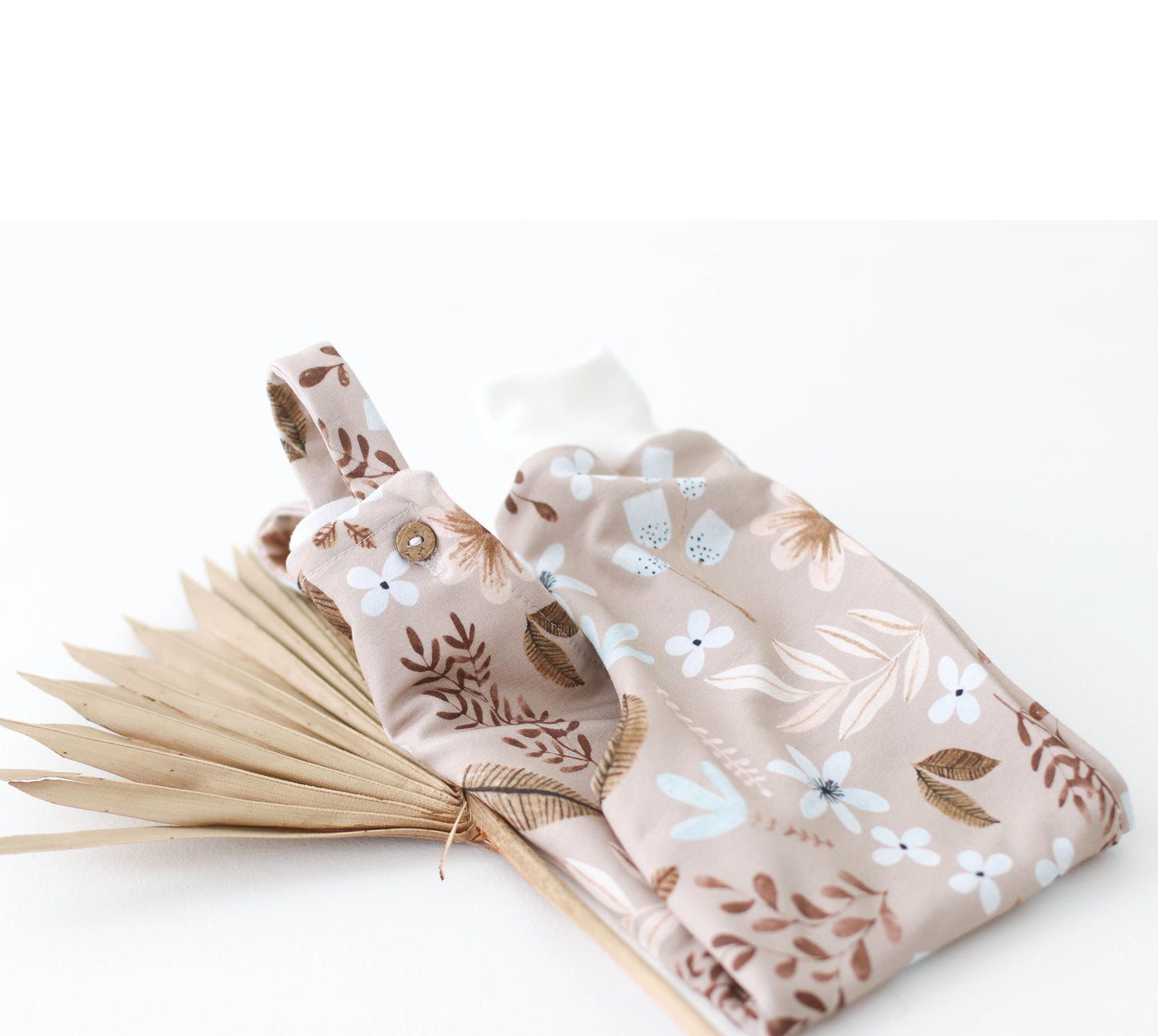 floral long leg romper last one! - 3-6 mths