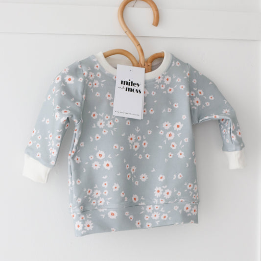 Mint floral Boho Sweasthirt