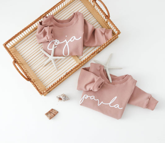 PERSONALISED Sweatshirt -sunset colour