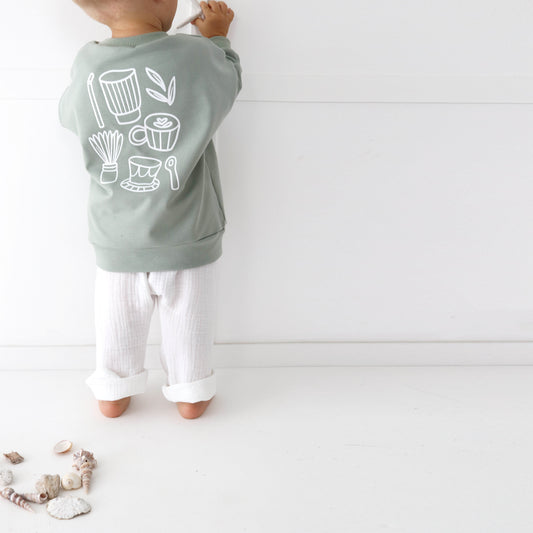 matcha time! matcha colour sweatshirt