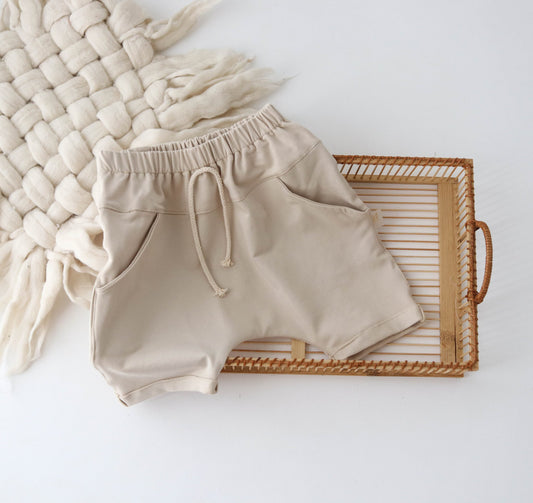 Beige Sand Neutral Shorts 5-6yrs