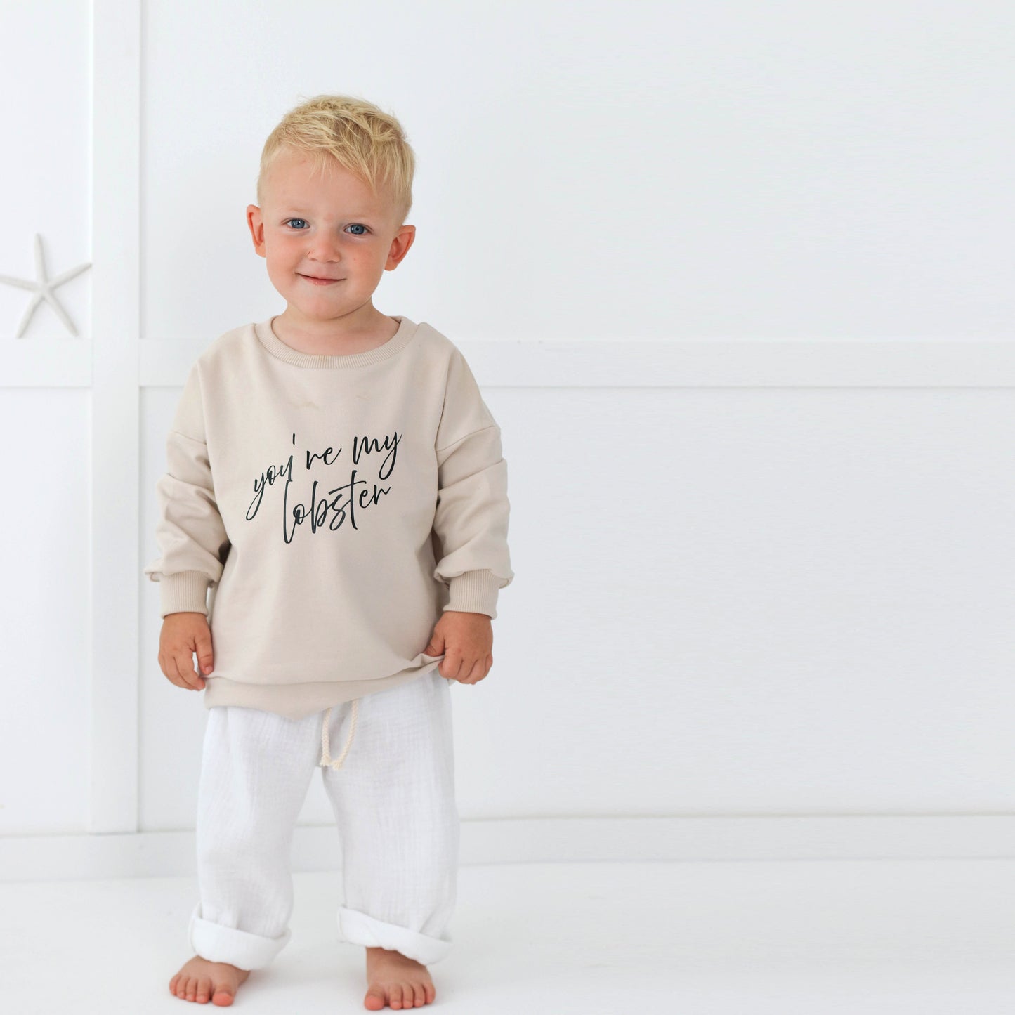 You are my lobster ! oatmeal sweatshirt