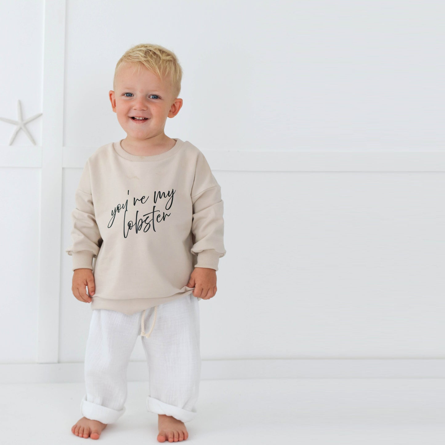 You are my lobster ! oatmeal sweatshirt
