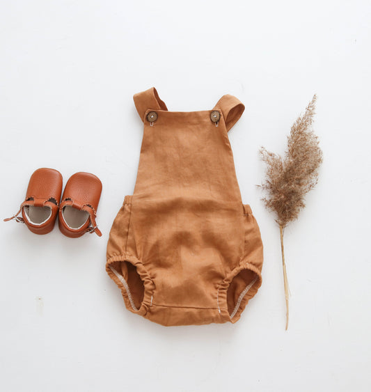 romper linen - 9-12 mths