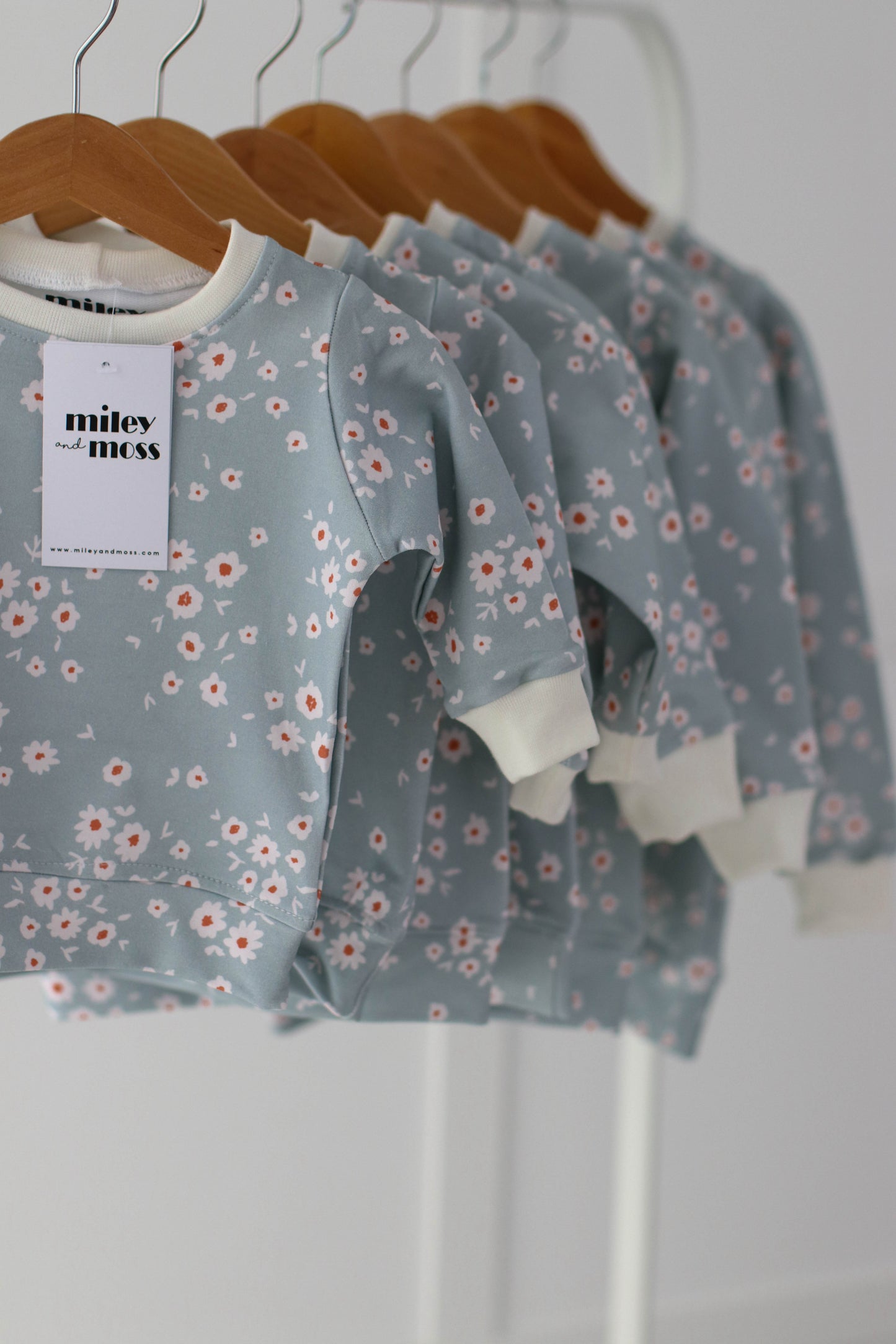 Mint floral Boho Sweasthirt