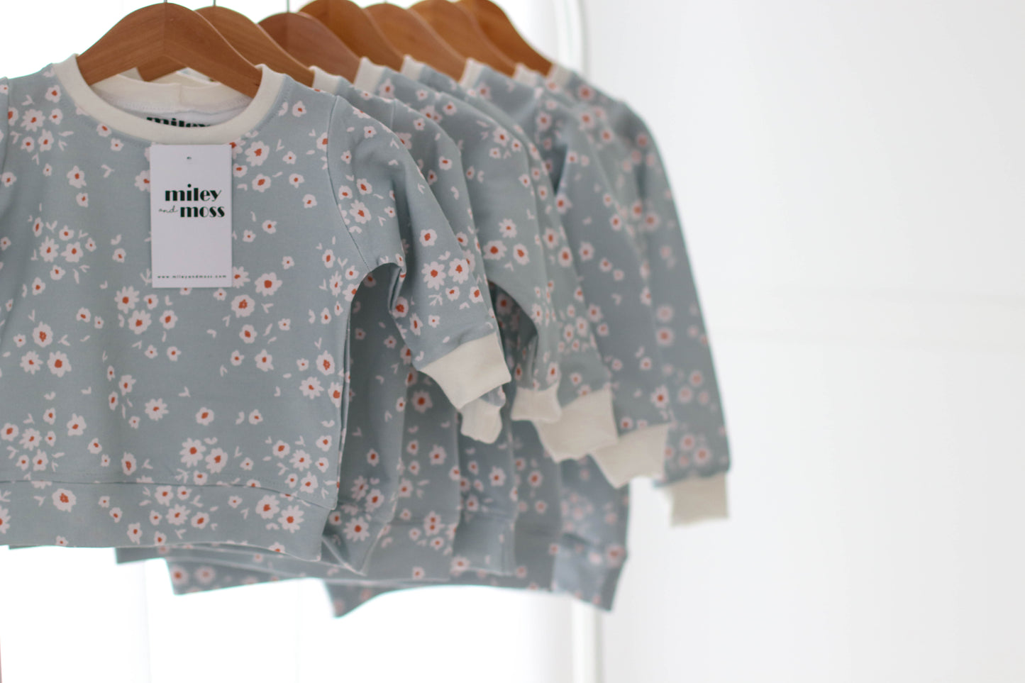 Mint floral Boho Sweasthirt