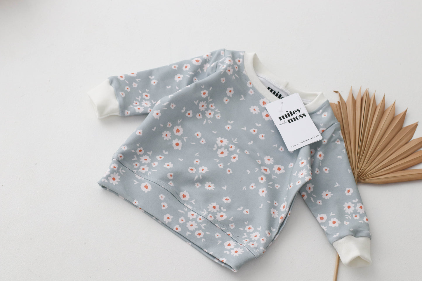 Mint floral Boho Sweasthirt