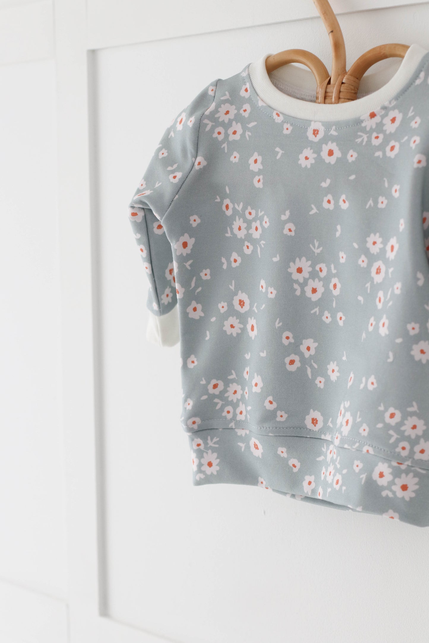 Mint floral Boho Sweasthirt
