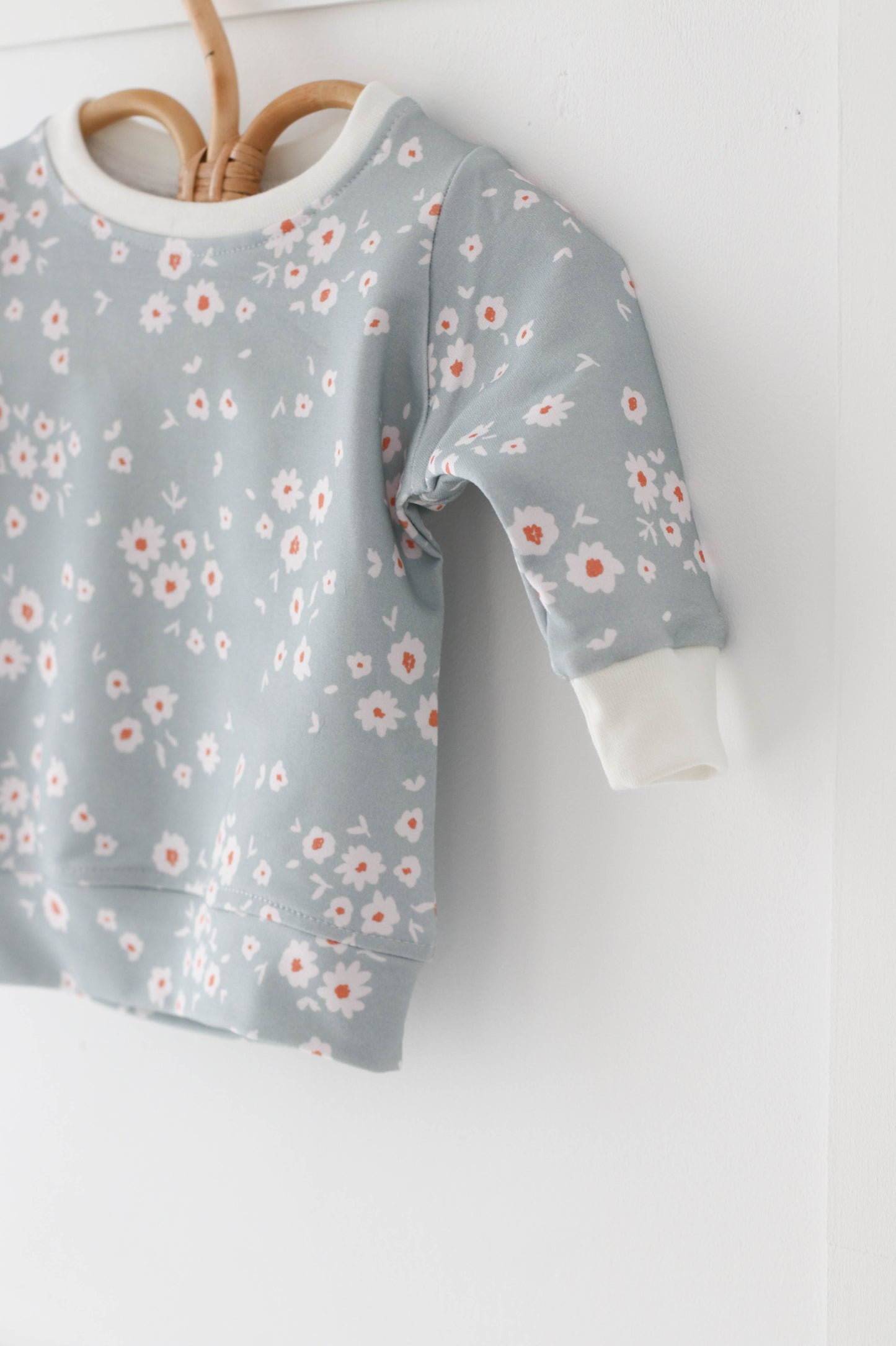 Mint floral Boho Sweasthirt