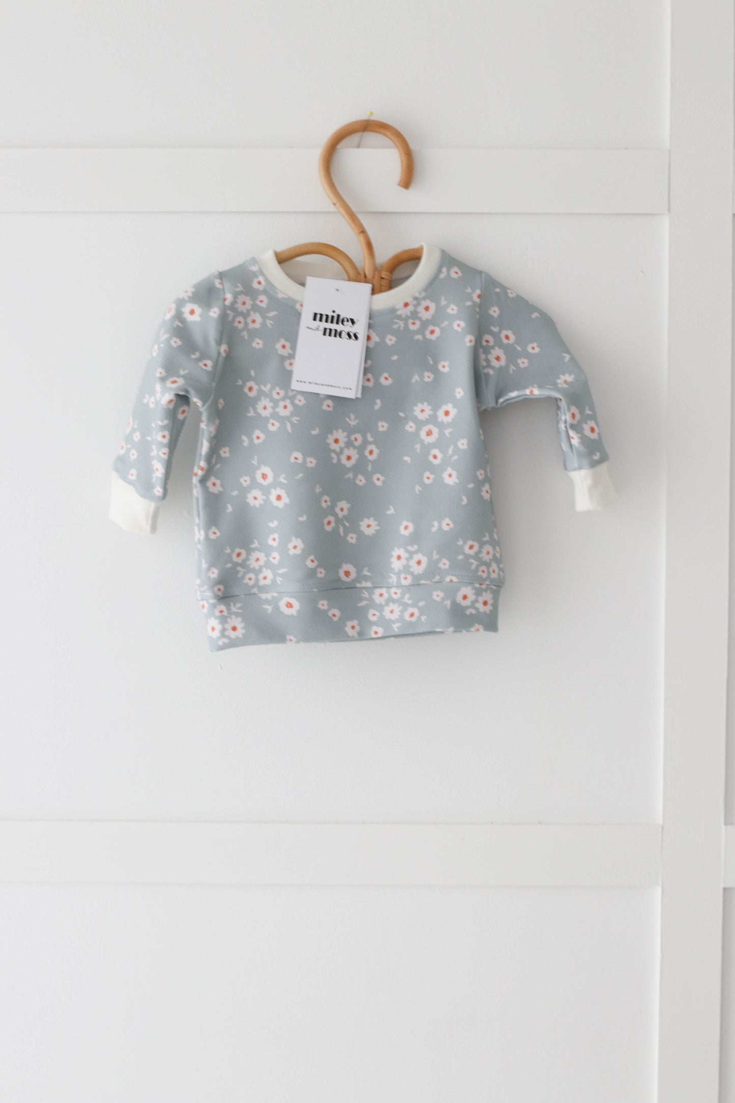 Mint floral Boho Sweasthirt