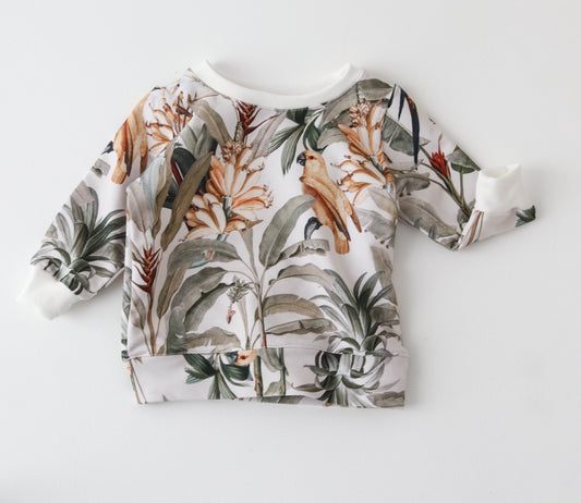 tropical sweatshirt last one! - 3-6 mths