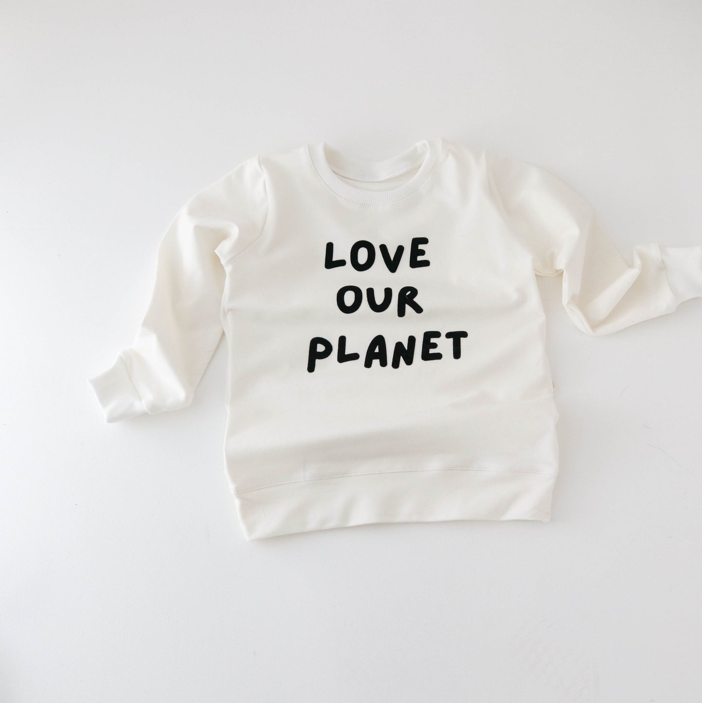 LOVE OUR PLANET Sweatshirt - VANILLA