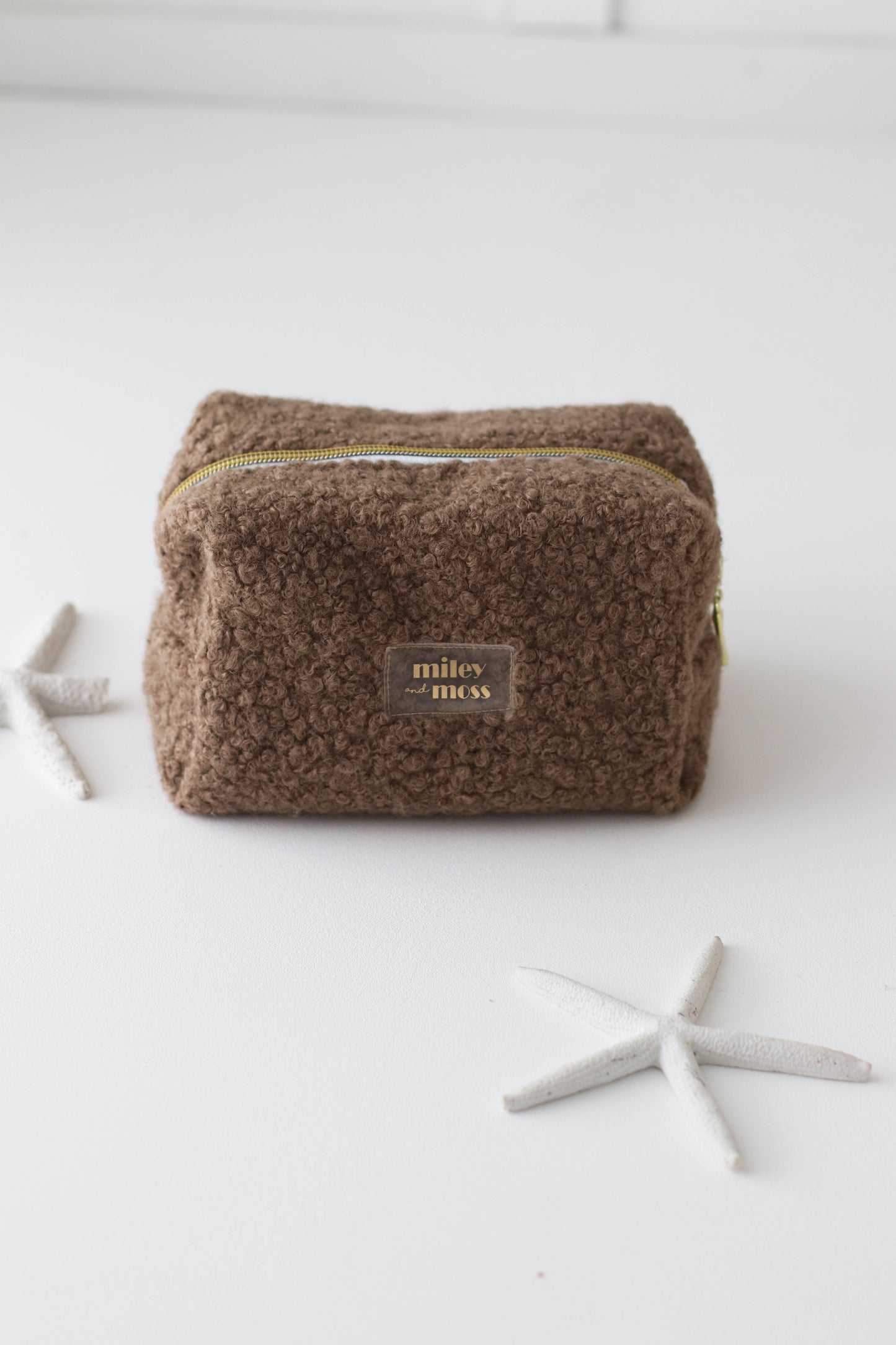 Teddy make up bag - CAPPUCINO - 2 sizes available