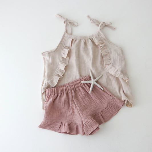 Muslin summer top WITH FRILLS