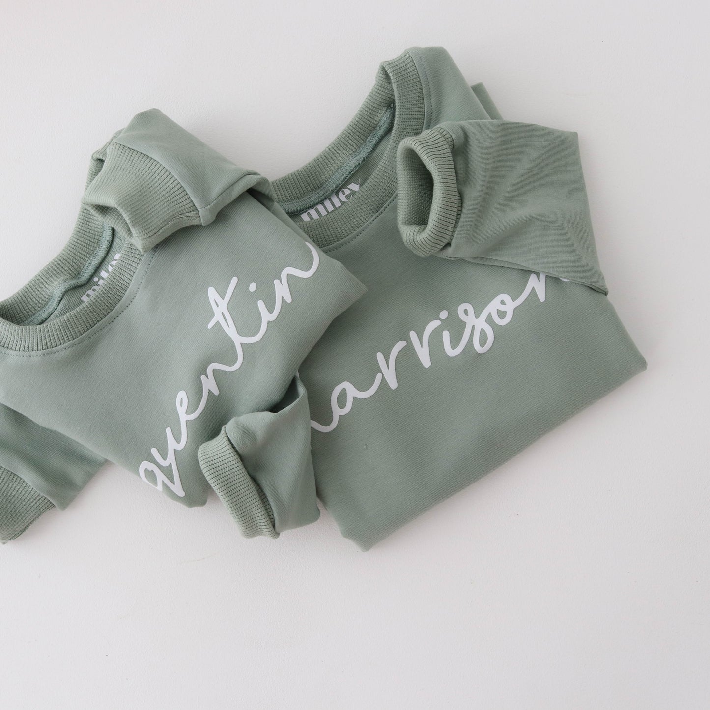 PERSONALISED Sweatshirt -matcha colour