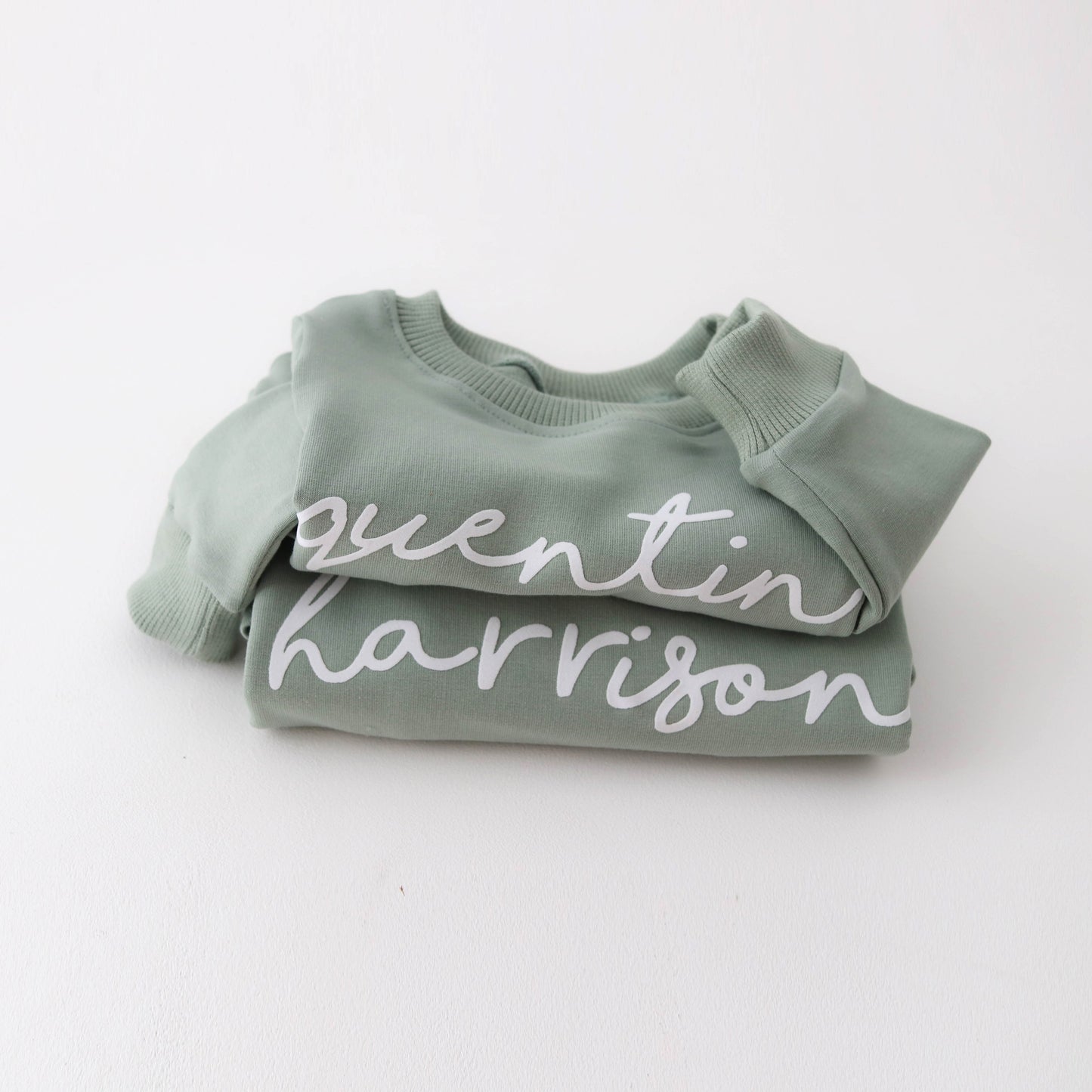 PERSONALISED Sweatshirt -matcha colour