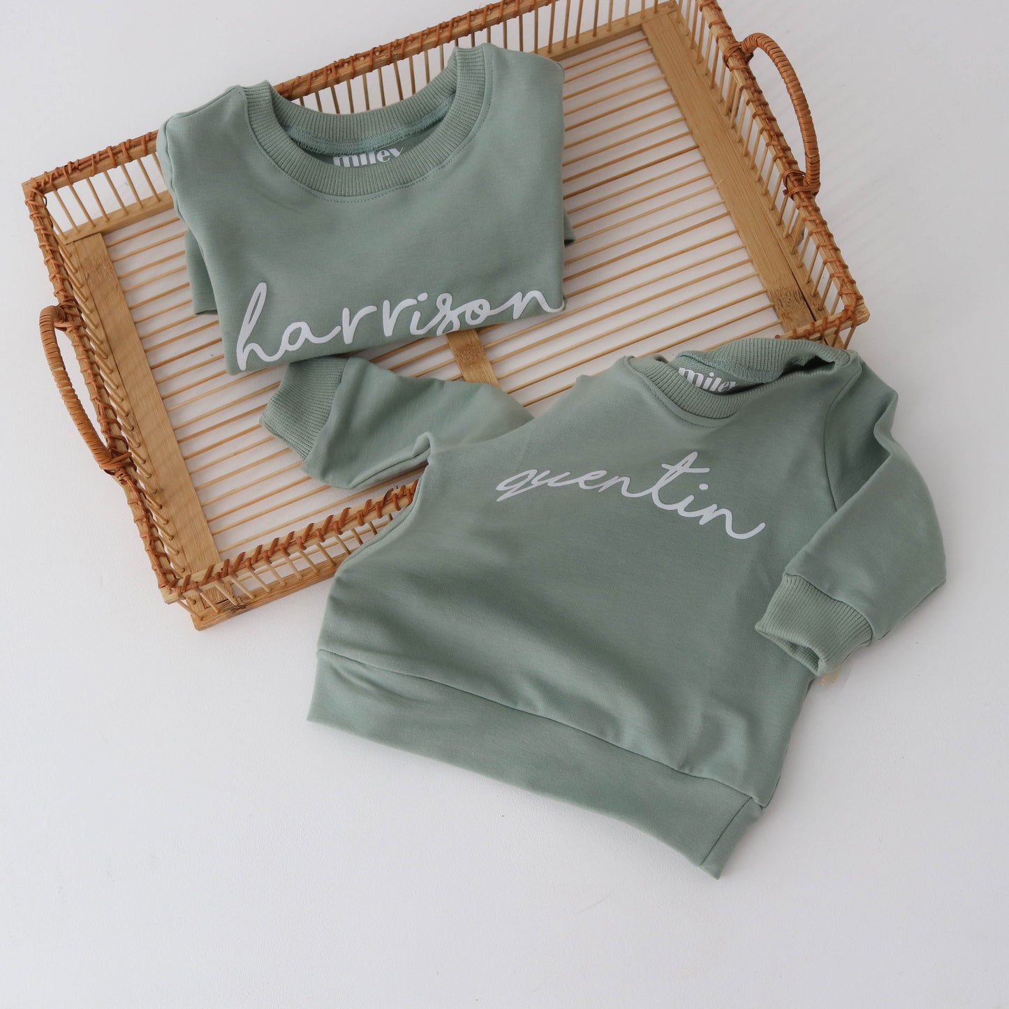 PERSONALISED Sweatshirt -matcha colour