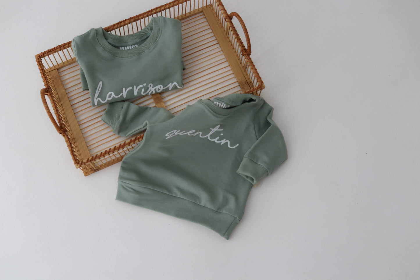 PERSONALISED Sweatshirt -matcha colour