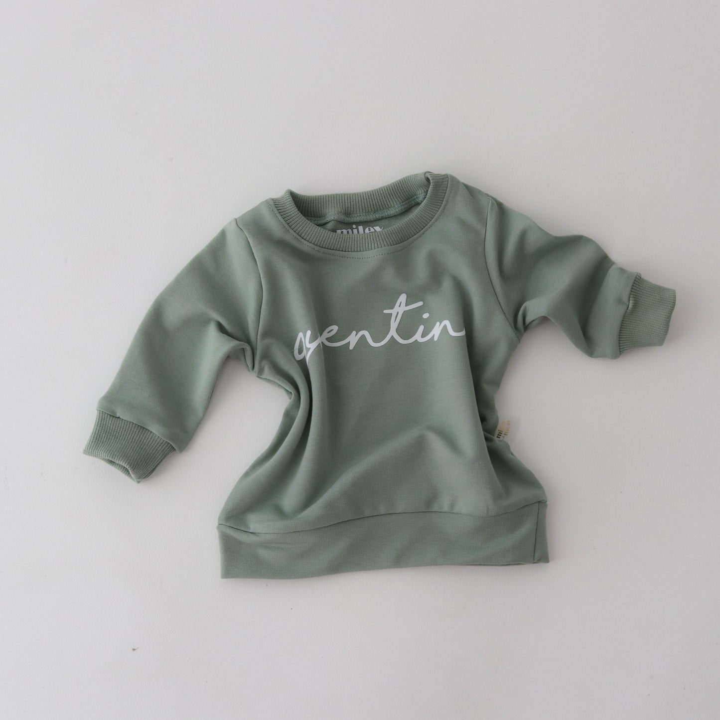 PERSONALISED Sweatshirt -matcha colour