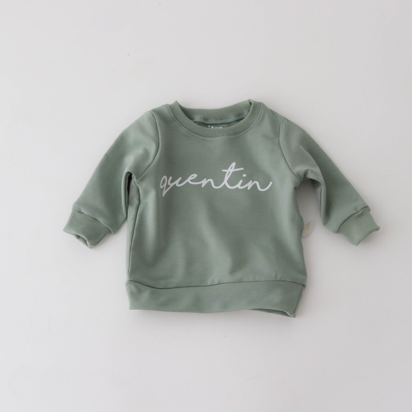 PERSONALISED Sweatshirt -matcha colour