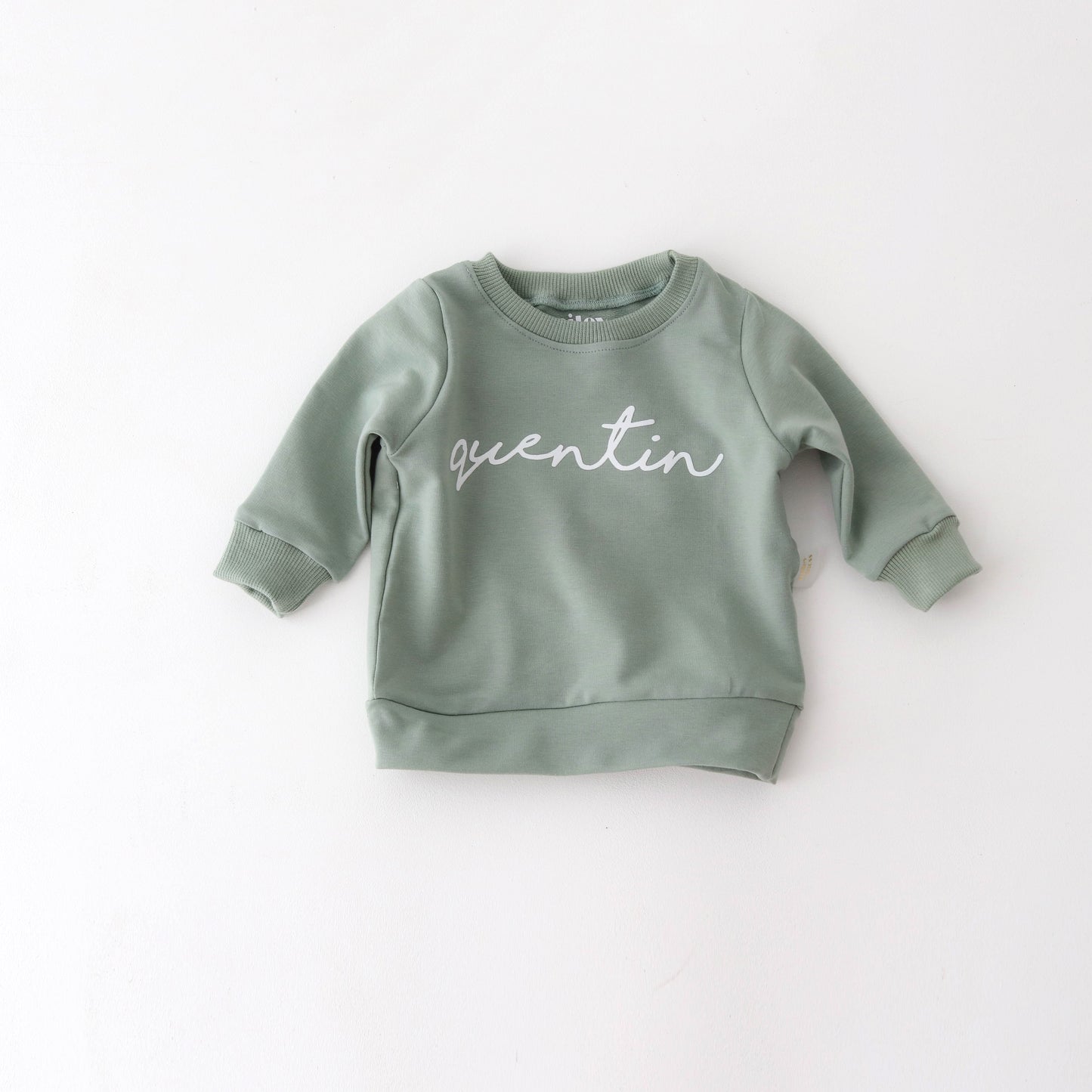 PERSONALISED Sweatshirt -matcha colour