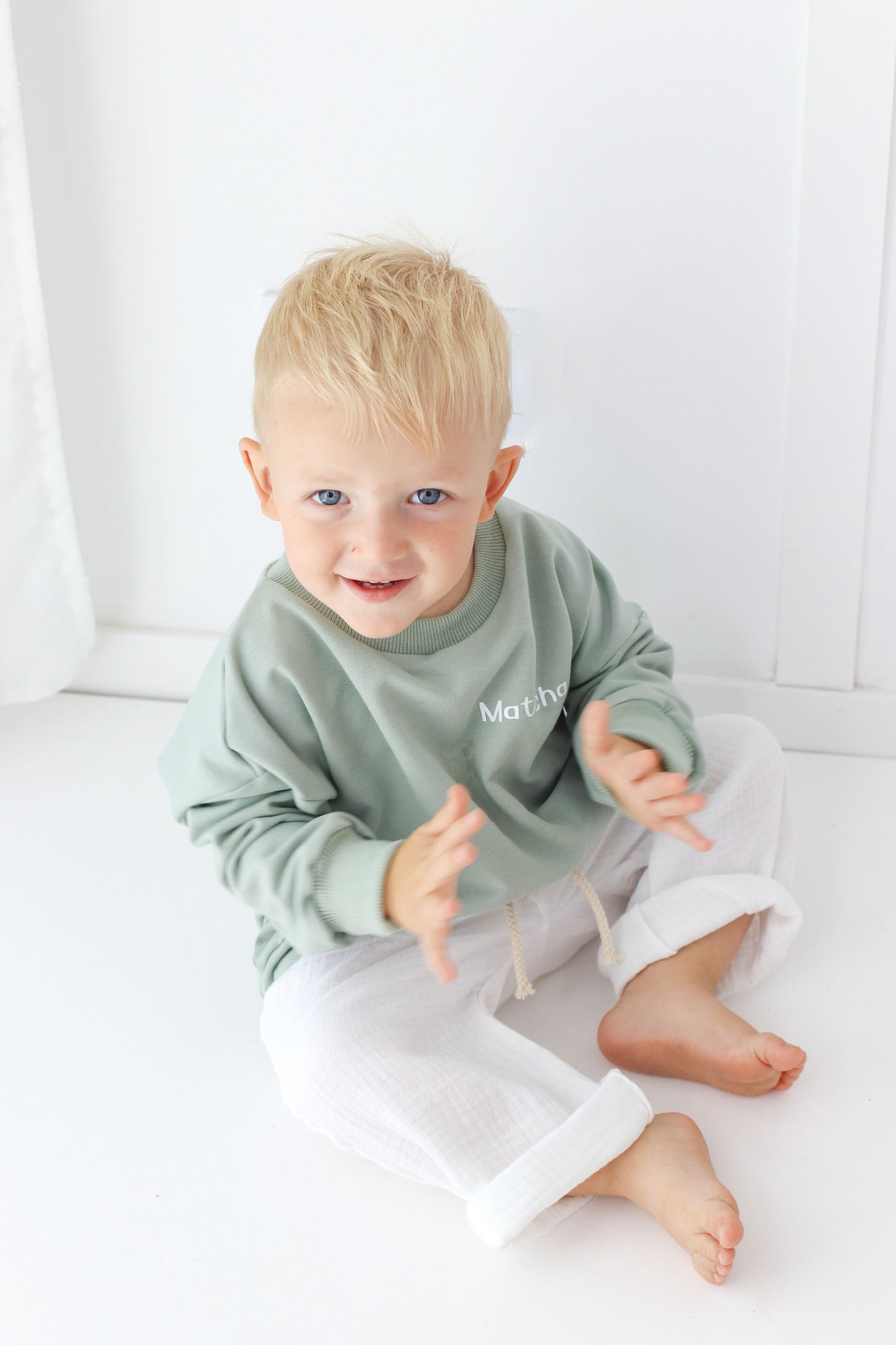 matcha time! matcha colour sweatshirt