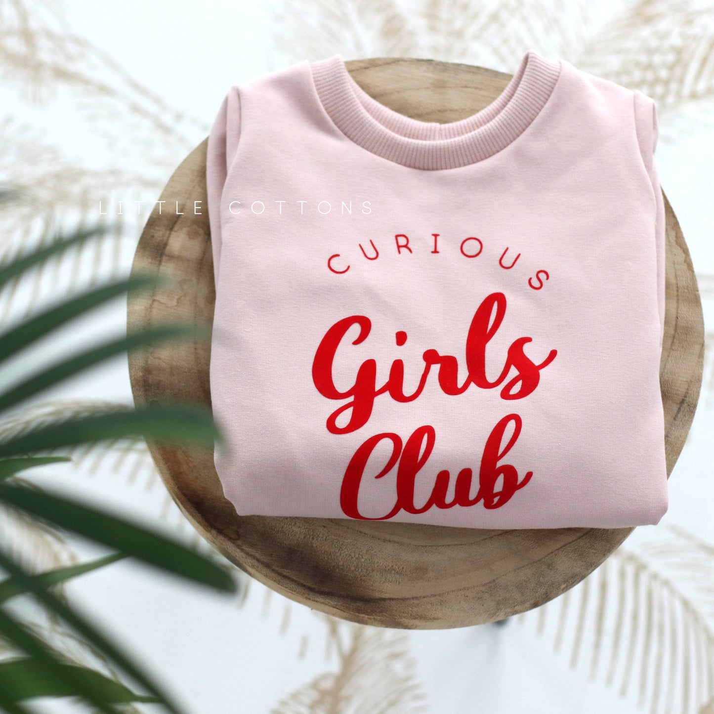 CURIOUS GIRLS CLUB  sweatshirt - bubble gum