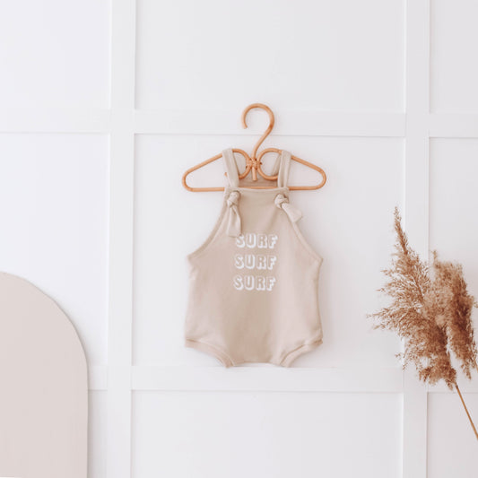 SURF Sepia  bummie romper